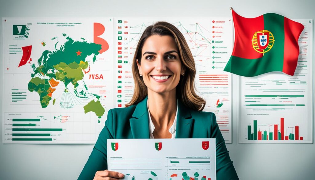comparação de vistos